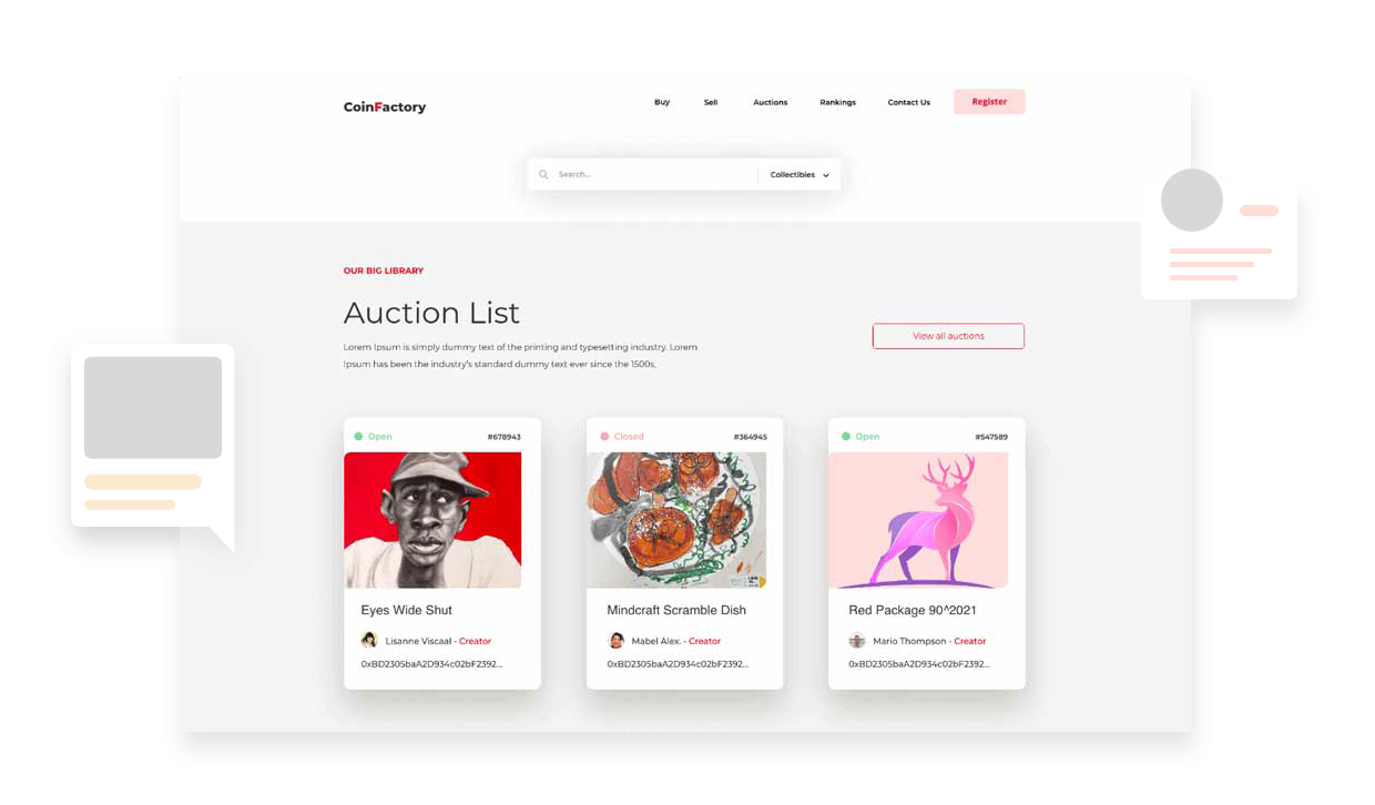 Initial NFT Offering Platform